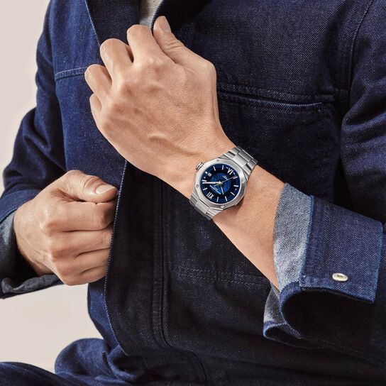 Riviera 42 mm Baumatic automatique en acier inoxydable image number 5