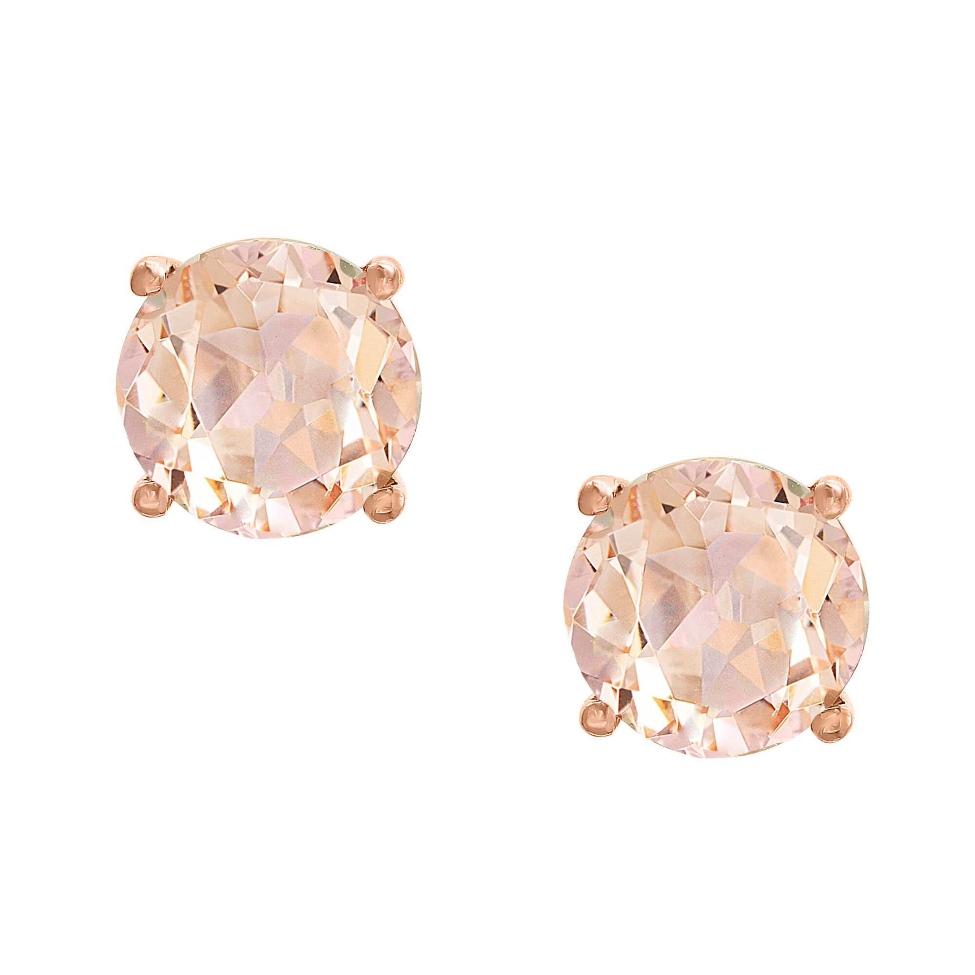 Maison Birks Salon Rose Gold Morganite Stud Earrings
