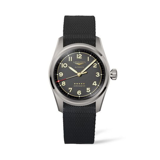 longines spirit automatic 40 mm titanium l3.810.1.53.2 front image number 0