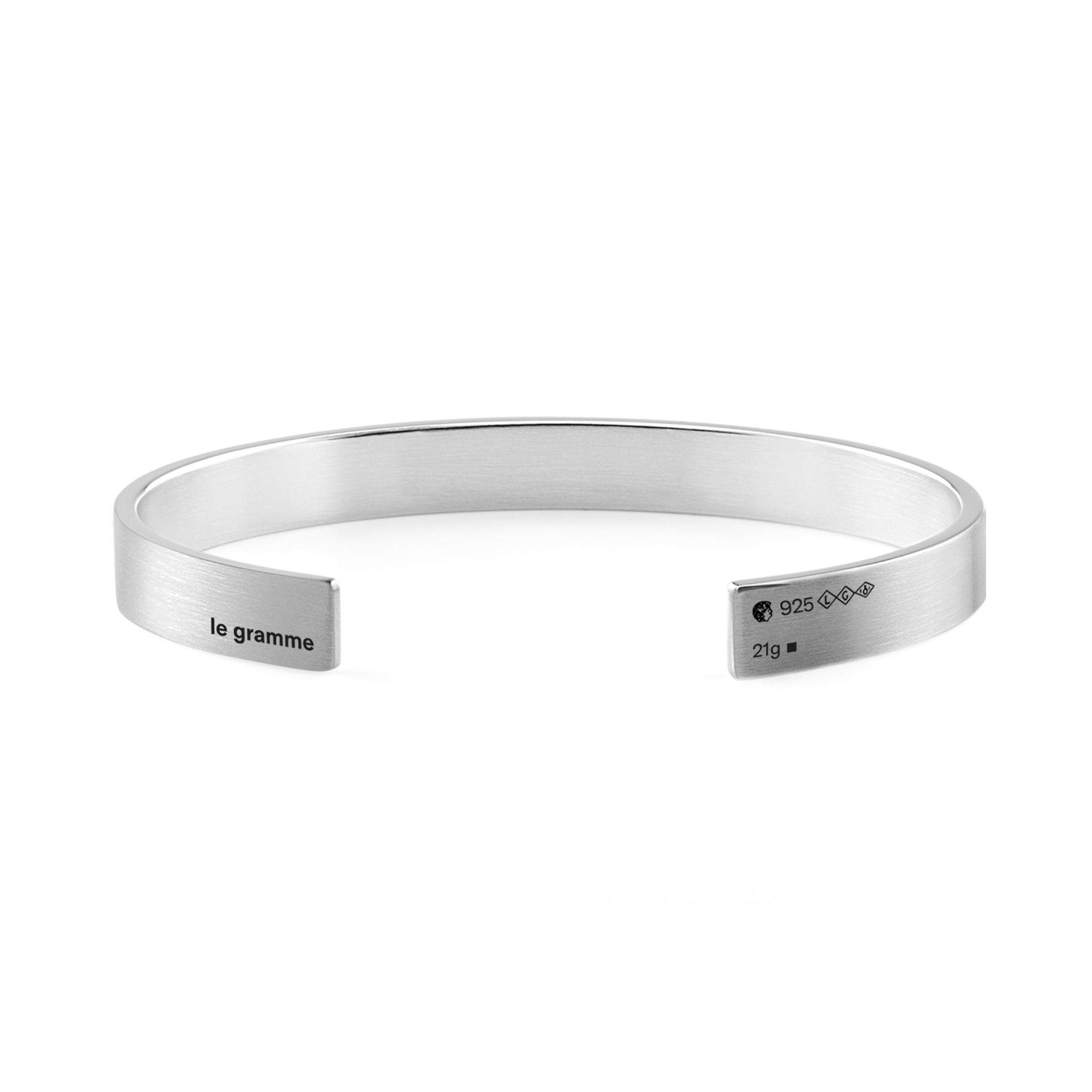 21g Brushed Silver Ribbon Bracelet