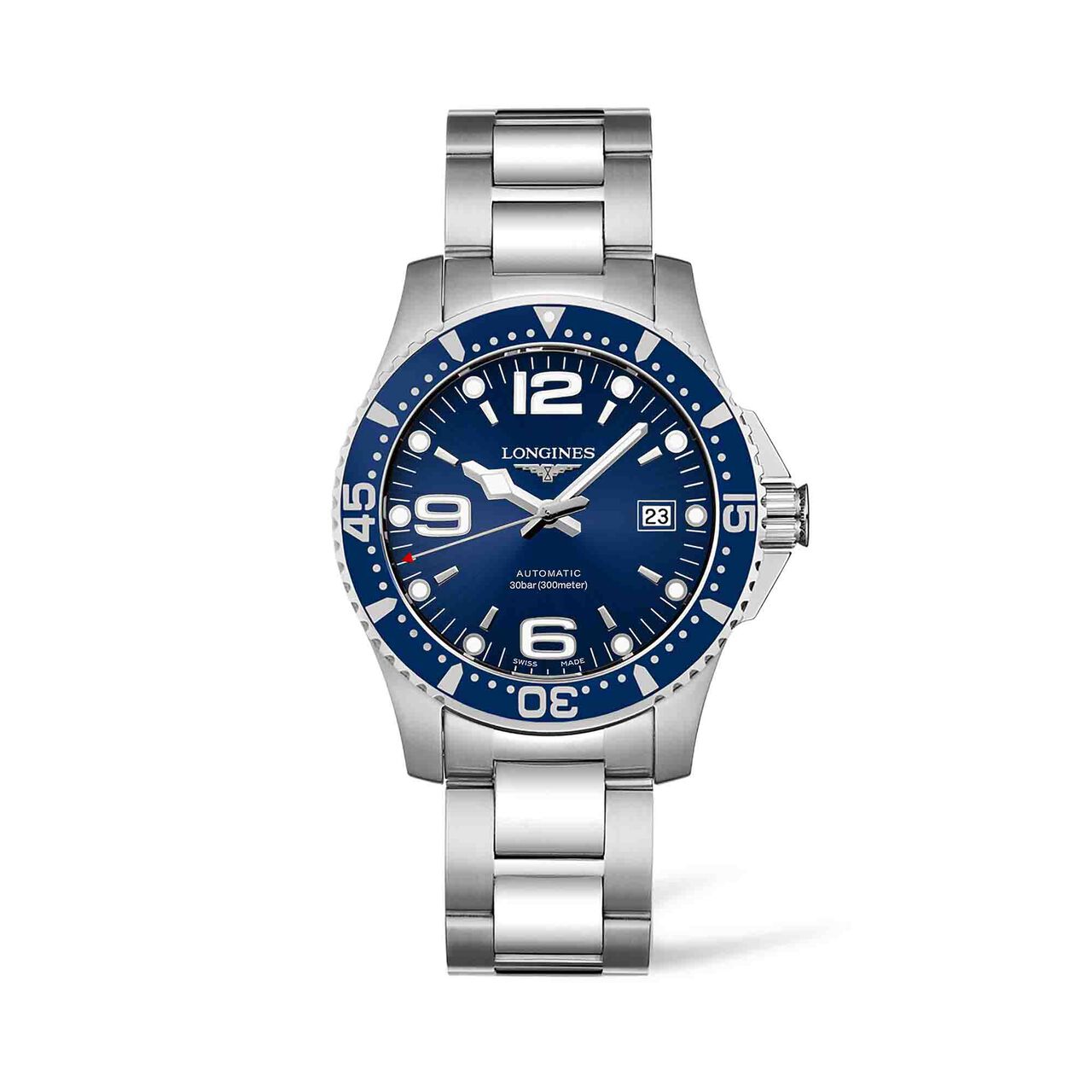 maison birks longines hydroconquest 41mm automatic stainless steel sunray blue dial l37424966 image number 0