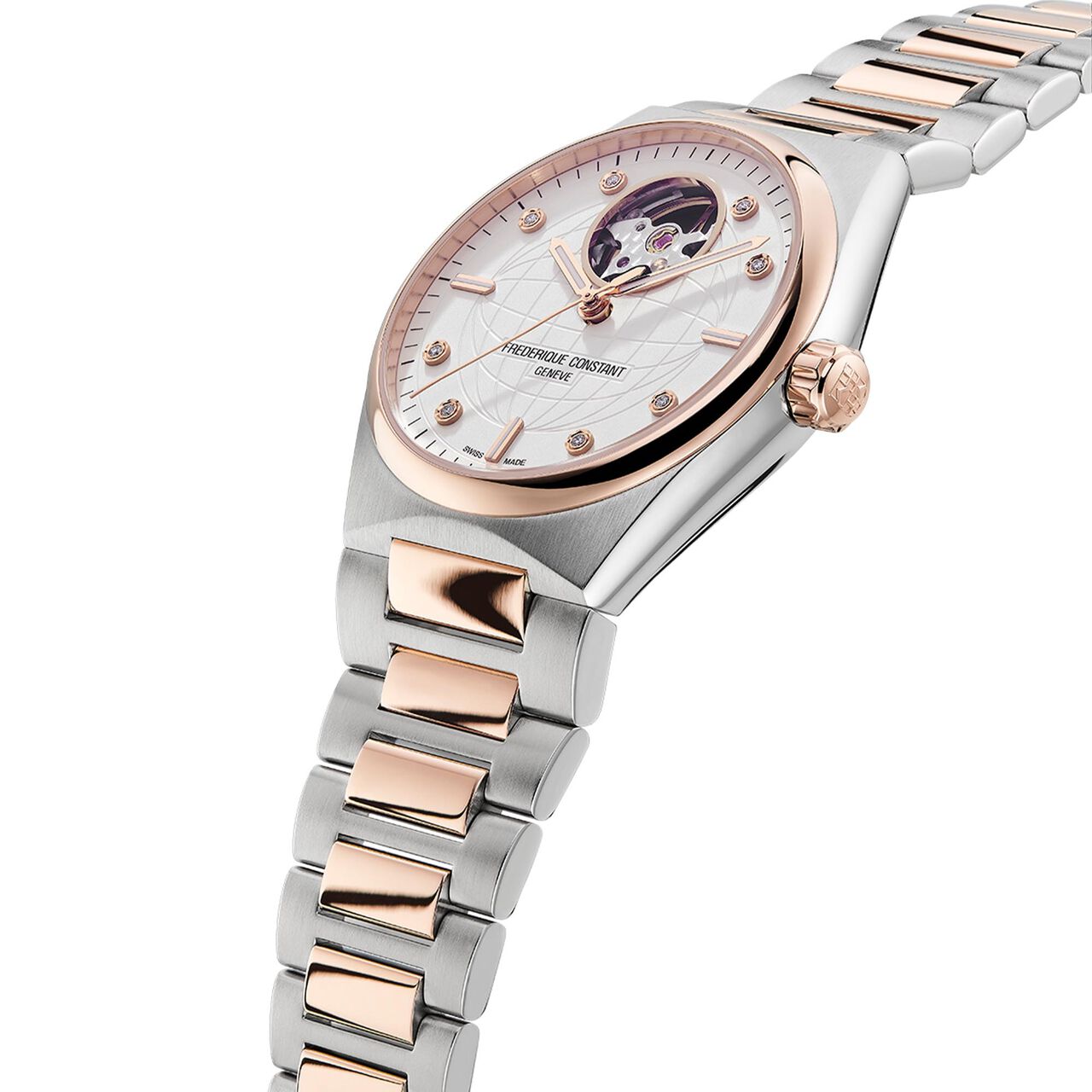 frederique-constant-highlife-automatic-heartbeat-steel-diamond-34-mm-fc-310vd2nh2b angle image number 2