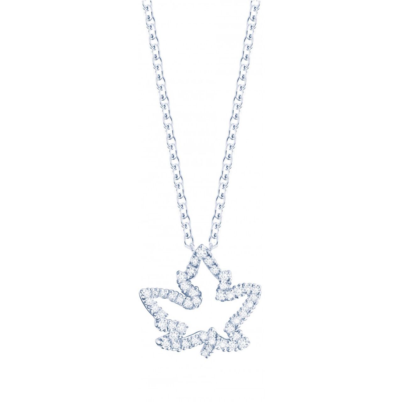 bijoux birks essentials diamond maple leaf pendant image number 0