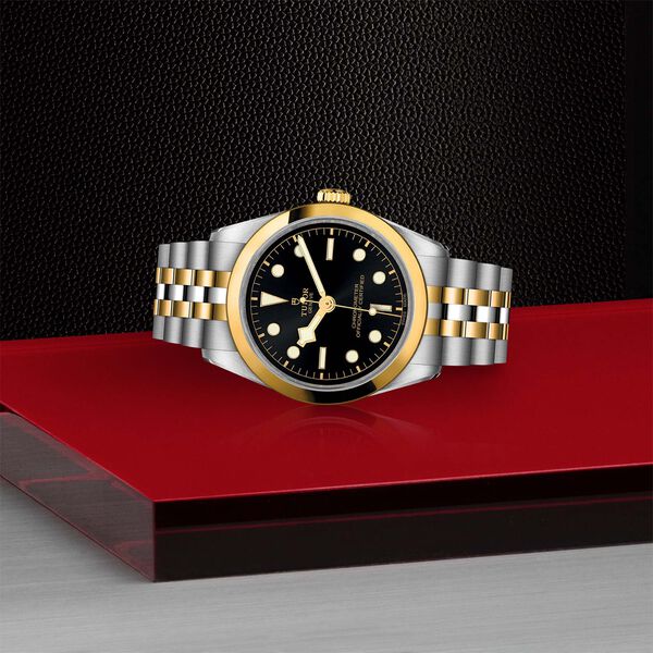 Black Bay 36 mm automatique en or jaune et acier inoxydable