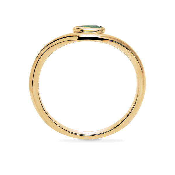 Yellow Gold Emerald Ring