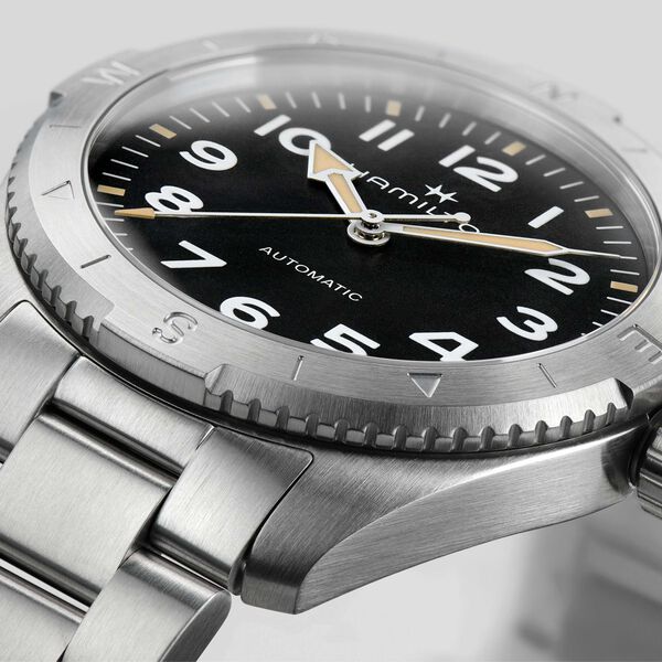 Khaki Field Expedition 41 mm automatique en acier inoxydable