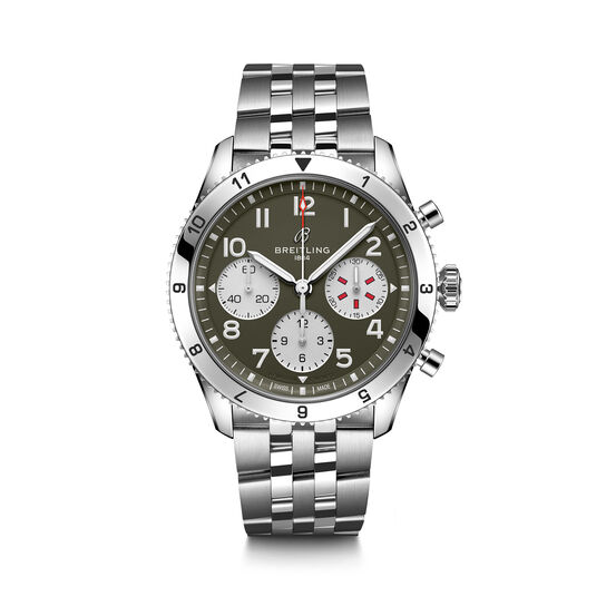 Breitling Classic AVI Curtiss Warhawk Automatic Chronograph 42 mm Stainless Steel image number 0
