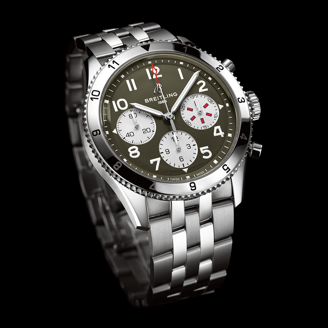 Classic AVI Curtiss Warhawk Automatic Chronograph 42 mm Stainless Steel