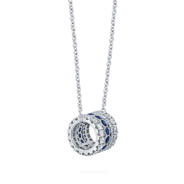 Pendentif en saphirs et diamants
