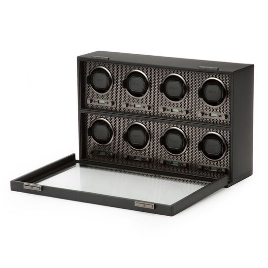 Axis Powder Coat Grey 8 Piece Watch Winder image number 1