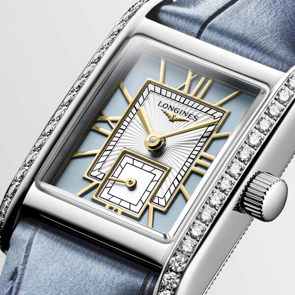 Mini DolceVita Quartz 21 X 29 mm Stainless Steel and Diamond