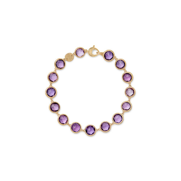 Bracelet Jaipur Colour en or jaune avec am&eacute;thystes