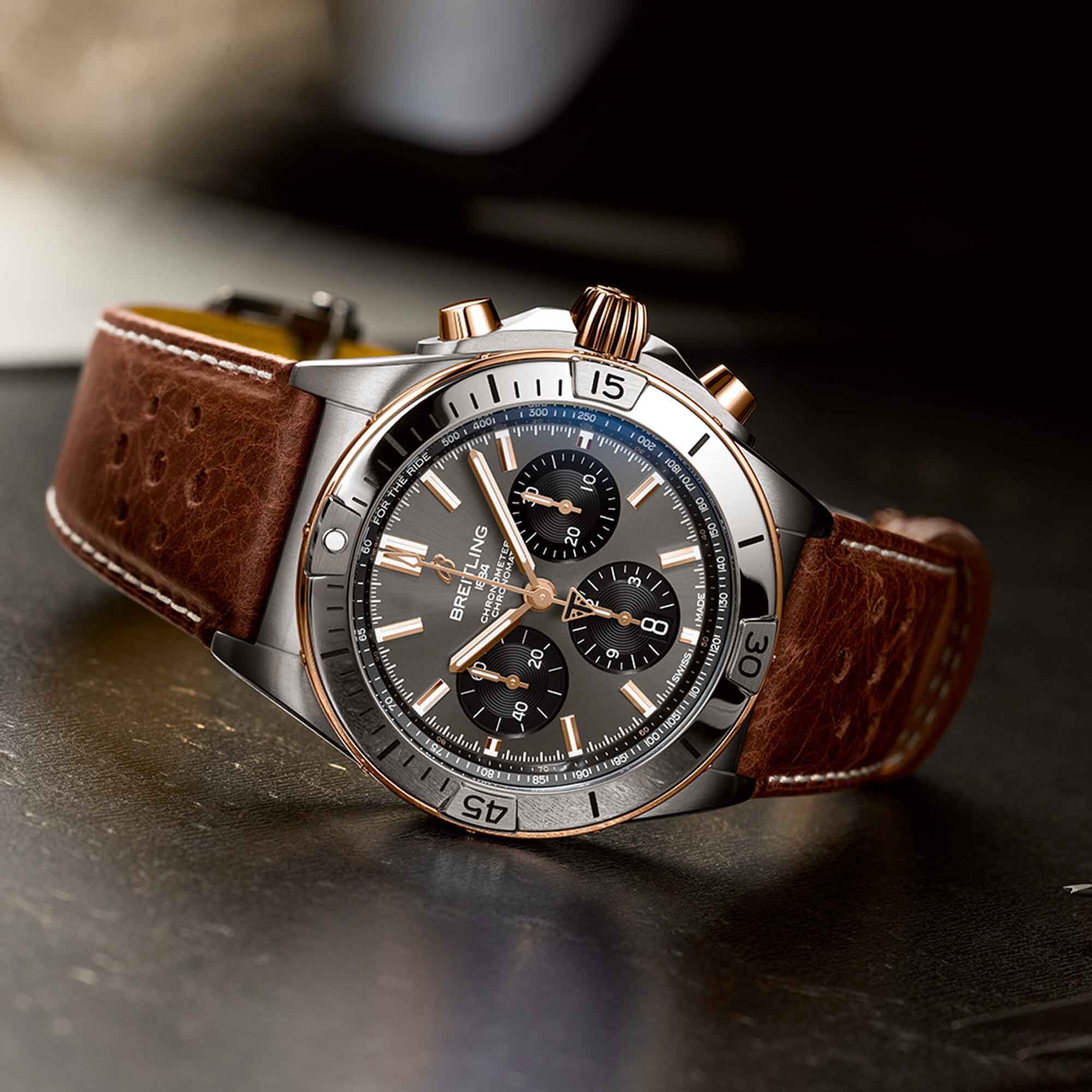 Chronomat B01 Triumph 42 mm Titanium and Red Gold