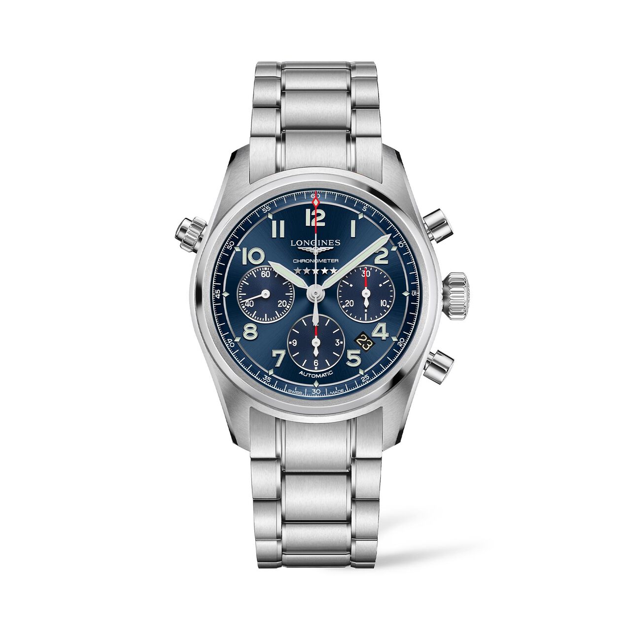 maison birks longines longines spirit chronometer automatic steel 42mm l38204936 image number 0