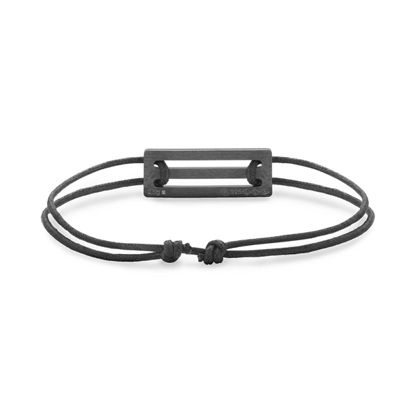1.7g Ceramic Black Cord Bracelet
