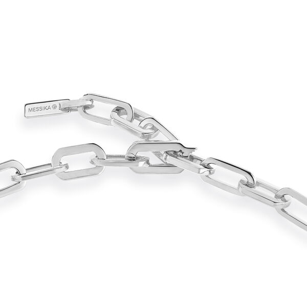 Collier Move Link en or blanc avec diamants