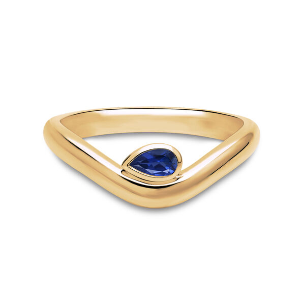 Yellow Gold Sapphire Ring