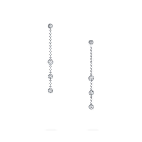 bijoux birks splash diamond long drop earrings image number 2