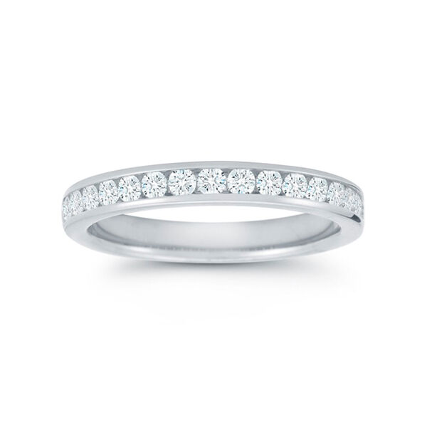 2.75MM and 0.47ct Diamond Channel Set Wedding Band