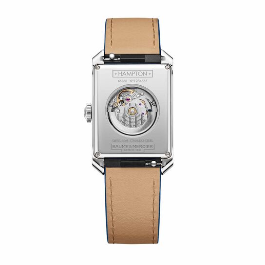 Baume & Mercier Hampton Automatic 43 X 27 mm Stainless Steel Back image number 1