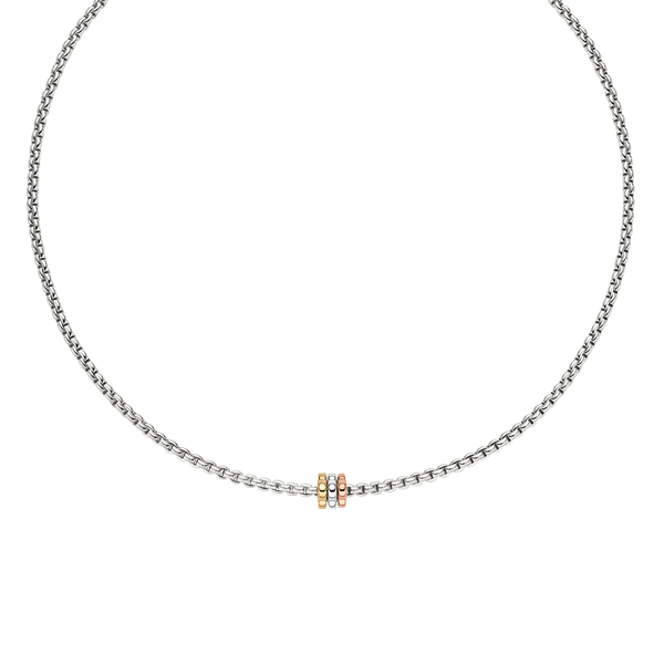 Collier Eka en or blanc, très petit modèle