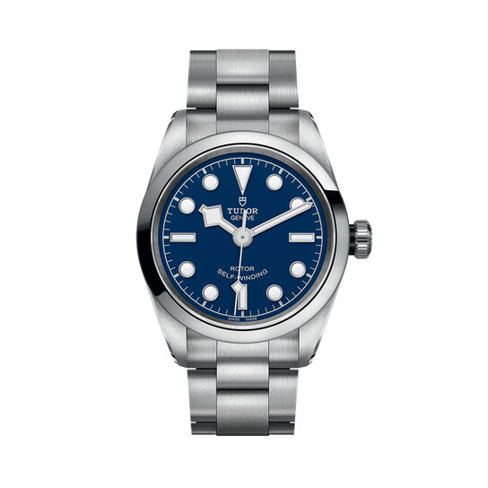 maison birks tudor black bay 32 32 mm steel case steel bracelet blue dial m79580 0003 image number 0