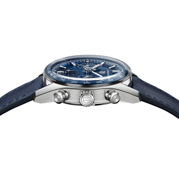 Carrera Glass Box 39 mm chronographe automatique en acier inoxydable