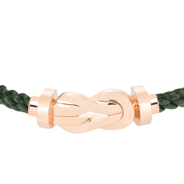 Bracelet cable Chance Infinie en or rose, grand modèle