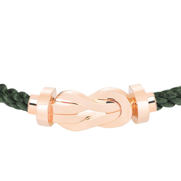 Bracelet cable Chance Infinie en or rose, grand modèle