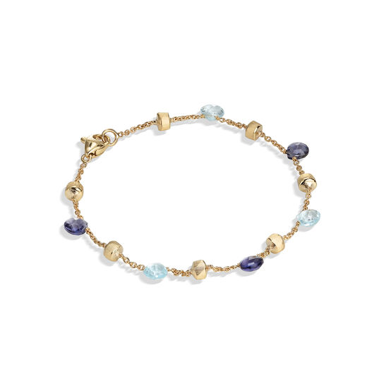 Marco Bicego Paradise Yellow Gold, Blue Topaz and Iolite Bracelet BB765 MIX240 Y ' image number 0