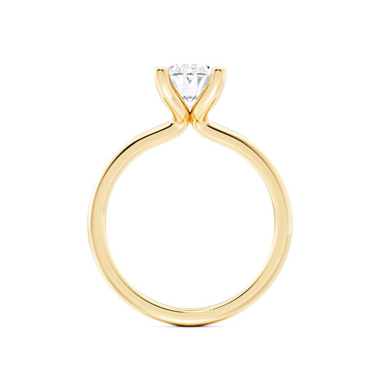Birks Ros&eacute;e du Matin Oval-Cut Solitaire Diamond Engagement Ring in Yellow Gold image number 2
