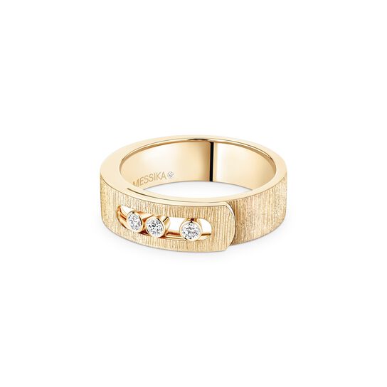 Messika Move Noa Cisel&eacute; Yellow Gold and Diamond Ring image number 0