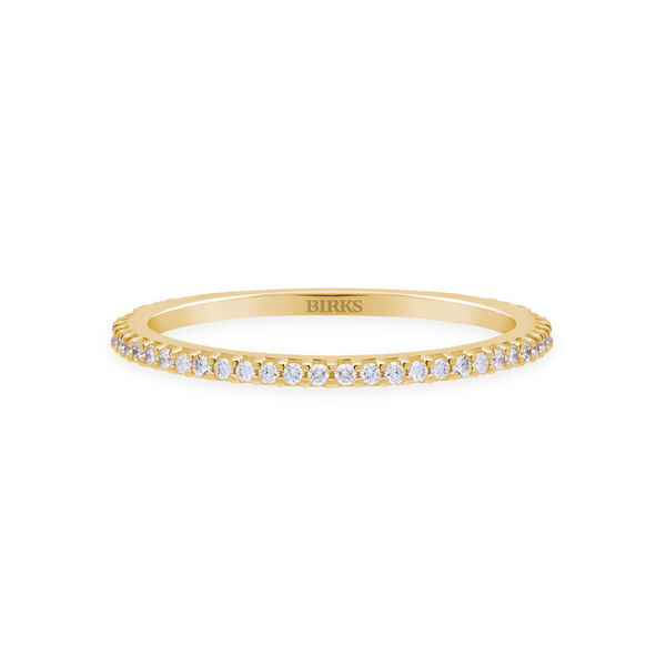 Stackable Diamond Rosée du Matin Ring, Yellow Gold