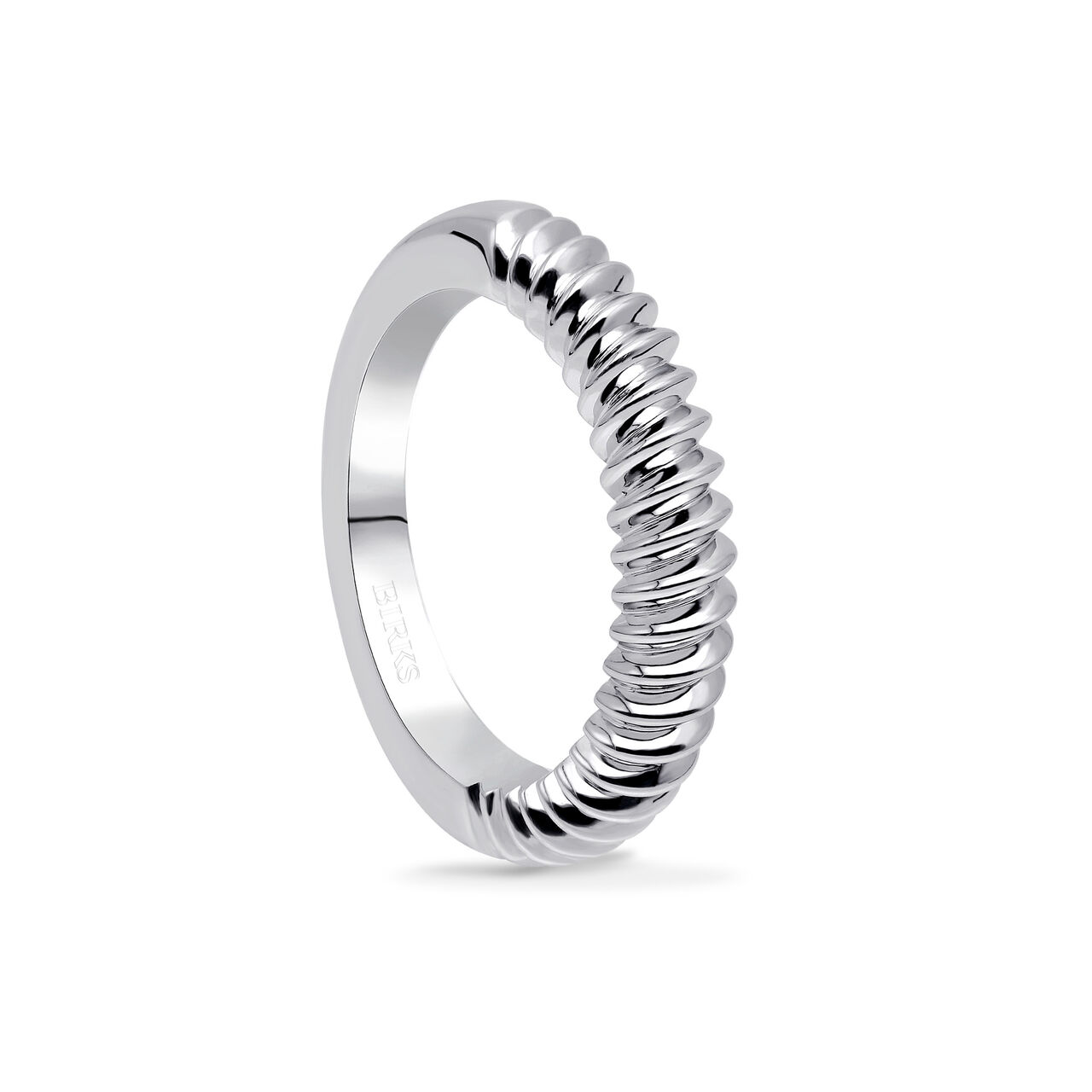 Birks Essentials Silver Spiral Ring image number 0