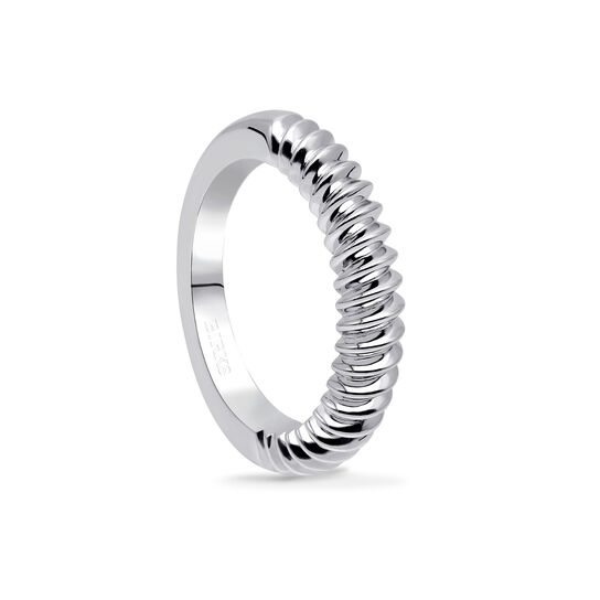 Birks Essentials Silver Spiral Ring image number 0