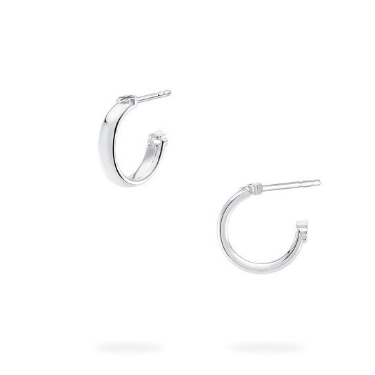 Boucle d'oreille cerceau en argent sterling image number 0