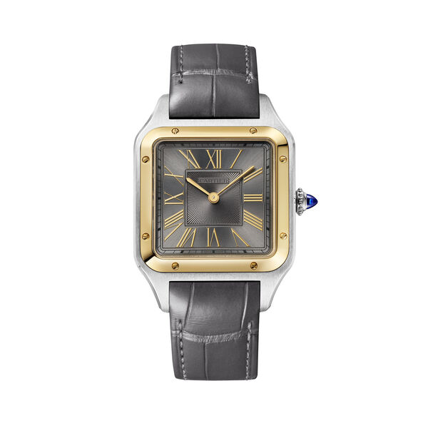 Santos-Dumont Large Quartz 43 X 31 mm Stainless Steel and Yellow Gold