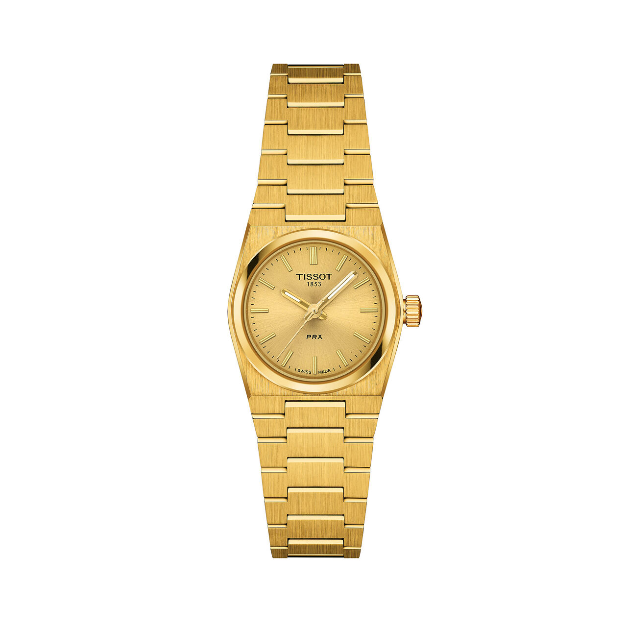 Tissot PRX Quartz 25 mm Acier inoxydable et PVD Or jaune &ndash; T1370103302100 image number 0