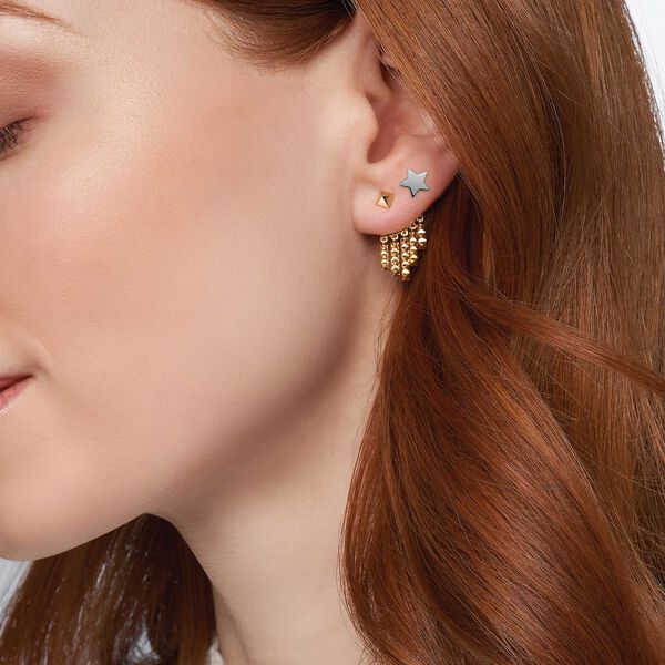 Boucle d'oreille unique sur clou étoile en argent pour enfants