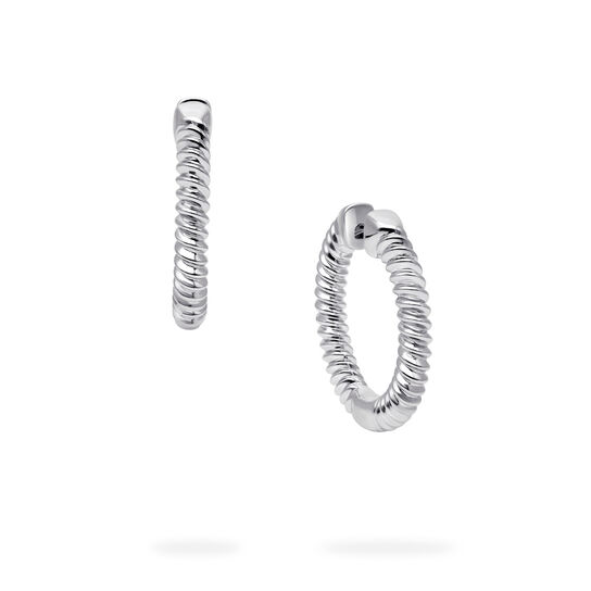 Birks Essentials Sterling Silver Spiral Hoops image number 0