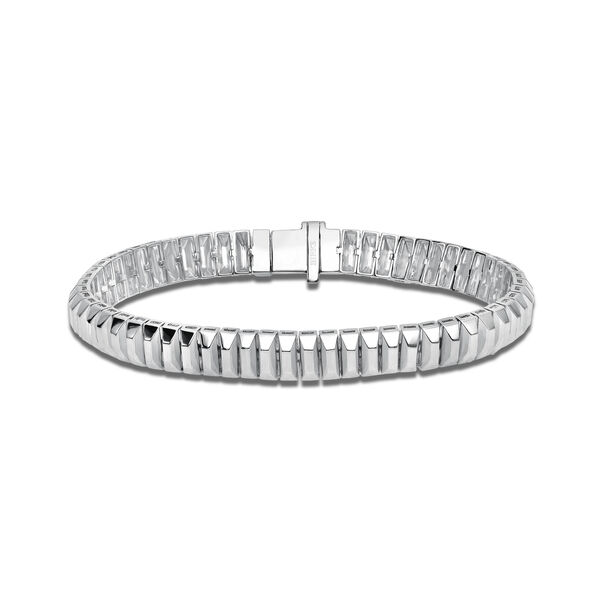 Silver Textured Bracelet