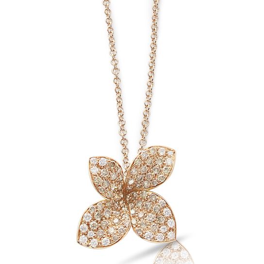 Pasquale Bruni Petit Garden Rose Gold and Diamond Pavé Pendant 15382R Front image number 0