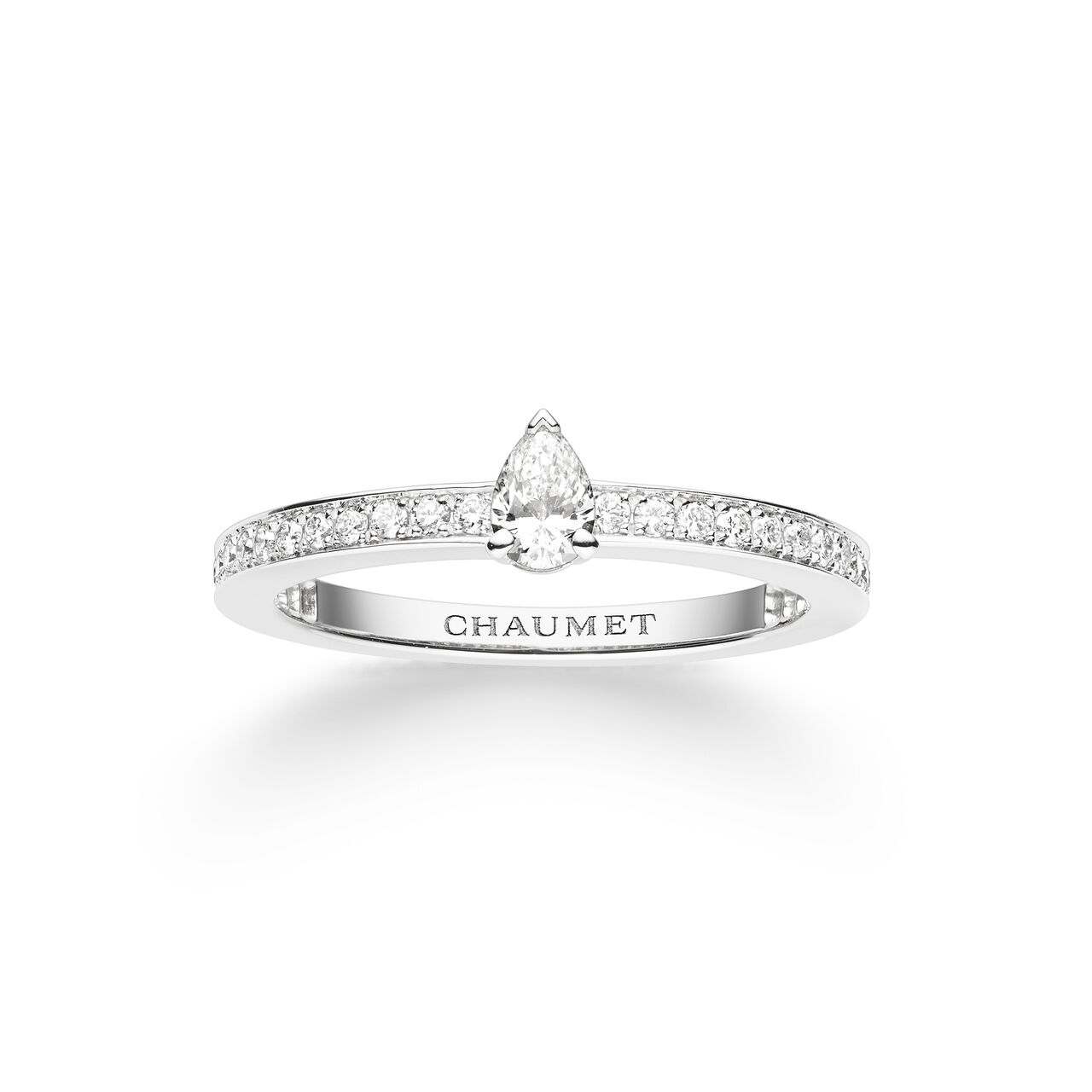 Joséphine Éclat d'Éternité Platinum Diamond Pavé Ring From .17 Carat image number 0