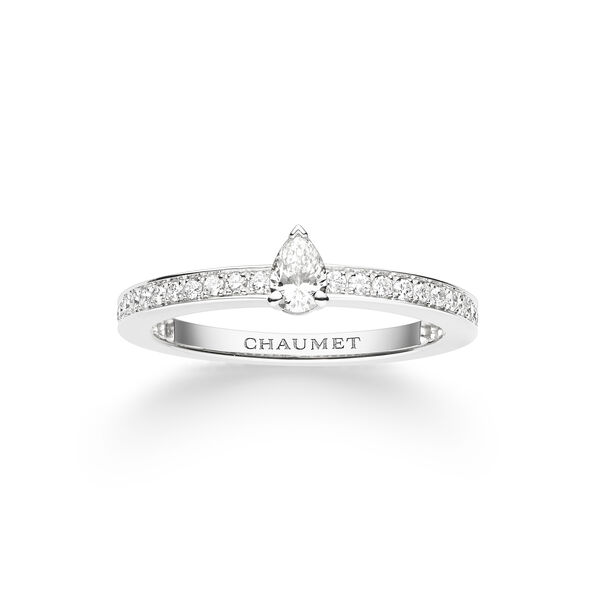 Bague Joséphine Éclat d'Éternité en or rose. pavé de diamants à partir de .17 Carat