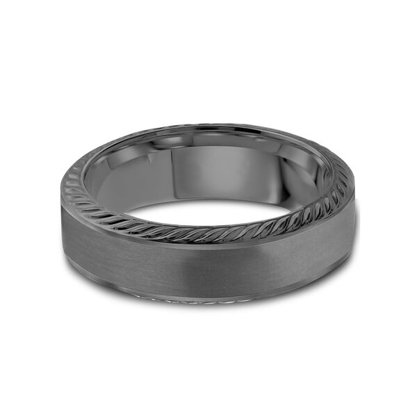 Alliance 6.5 mm en tantale aux rives à motif torsadé