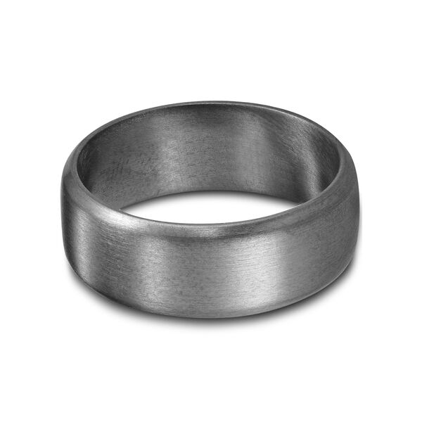 8 MM Tantalum Wedding Band with High Polish Edges