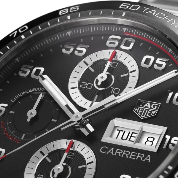 Carrera Automatic Chronograph 44 mm Stainless Steel