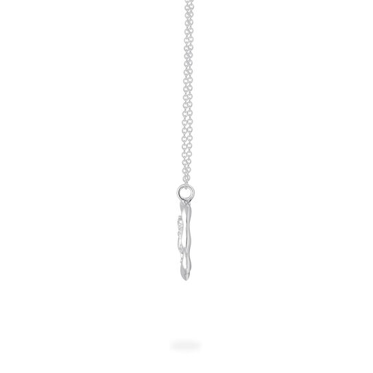 Leo Zodiac Sign Silver Pendant Side image number 4