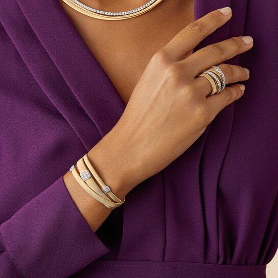 Bague Marco Bicego Masai en or jaune et diamants image number 1