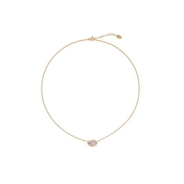 Lunaria Yellow Gold Necklaces and Diamond Pendant